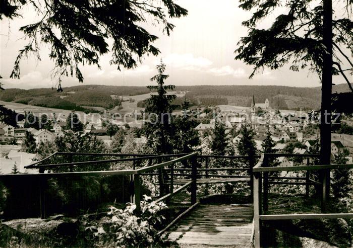 Bischofsgruen Blick vom Huegelfelsen