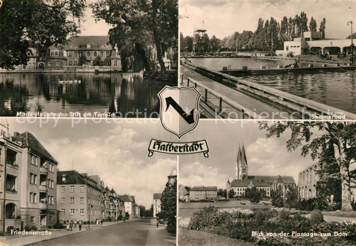 Halberstadt Sommerbad Marie Hauptmann Stift Friedensstrasse Dom