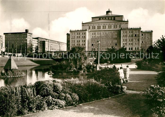 LEIPZIG Sachsen Opernhaus Schwanenteich