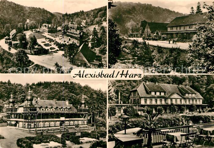 Alexisbad Harz Kurhaus Park Teilansicht