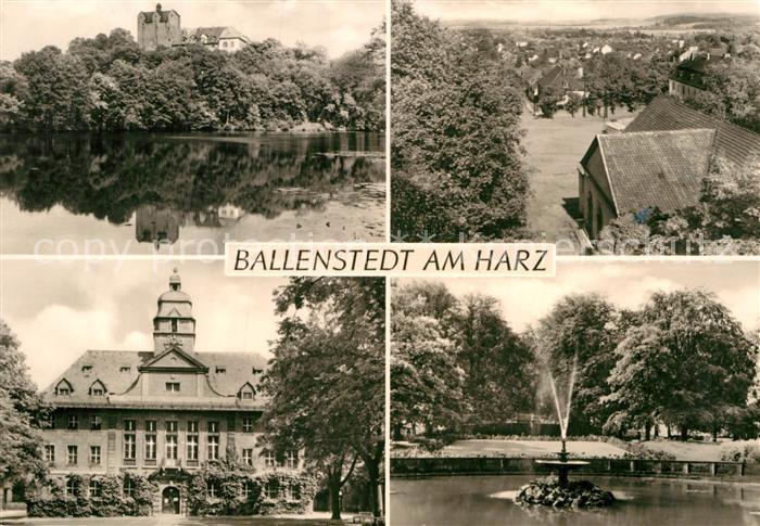 Ballenstedt Kurpark Kurhaus Schloss