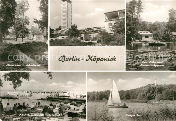 Koepenick Kulturpark Schlossinsel Langer See Gaststaette Ruebezahl Mueggelturm