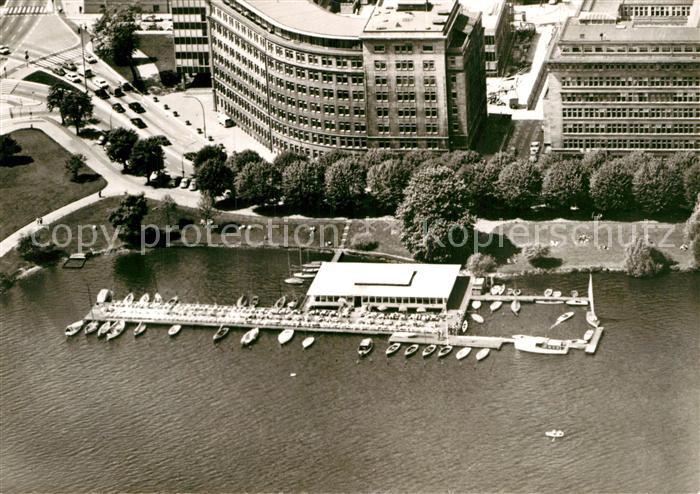 HAMBURG  CITY Fliegeraufnahme Cafe Restaurant Alsterufer