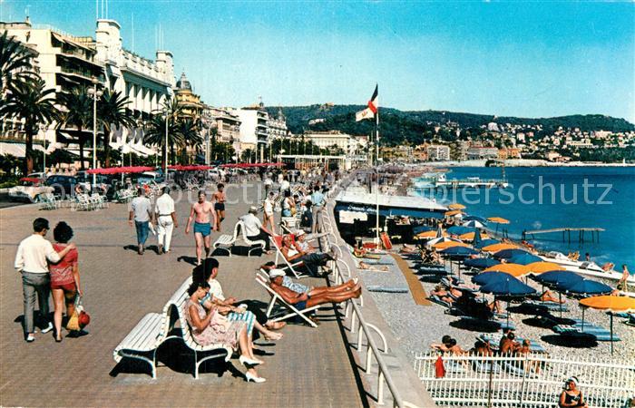 Nice Alpes Maritimes La Promenade des Anglais Plage Cote d Azur