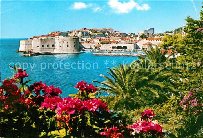Dubrovnik Ragusa Panorama Blick zur Festung und Altstadt