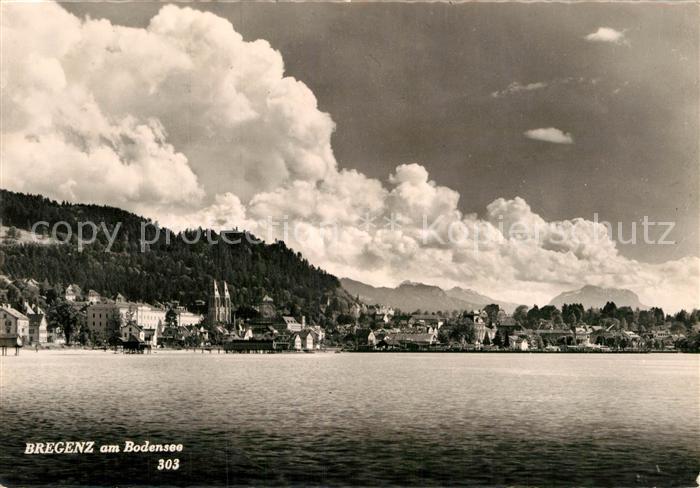 Bregenz Bodensee Ansicht vom See aus