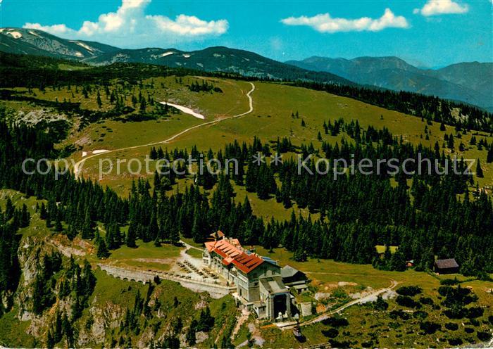 Reichenau Rax Raxalpe Bergstation Rax Schneeberg Gruppe Fliegeraufnahme
