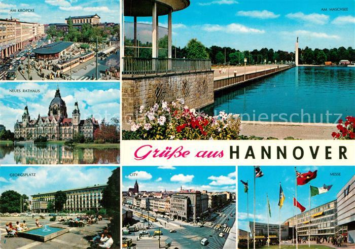 HANNOVER  CITY Cafe Kroepcke Rathaus Georgsplatz Maschsee City Messe