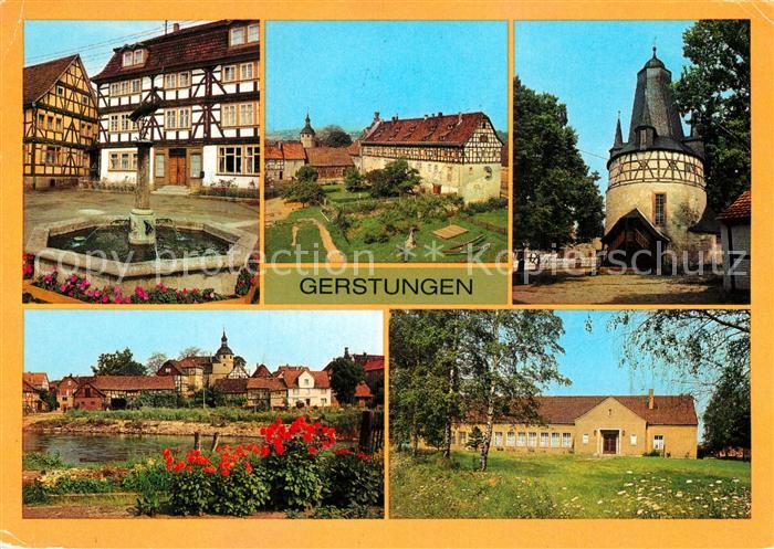 Gerstungen Storchenbrunnen Schloss OT Untersuhl Kirche Kulturhaus