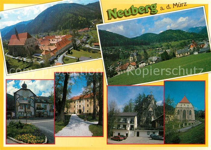 Neuberg Muerz Teiansichten Kirche Landschaftspanorama