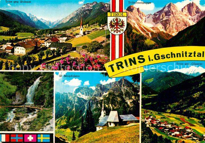 Trins Innsbruck Gesamtansicht mit Alpenpanorama Stubaier Tribulaungruppe Olperer