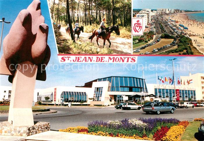 Saint Jean de Monts Station balneaire Cote du Lumiere Plage Forets de pins Palai