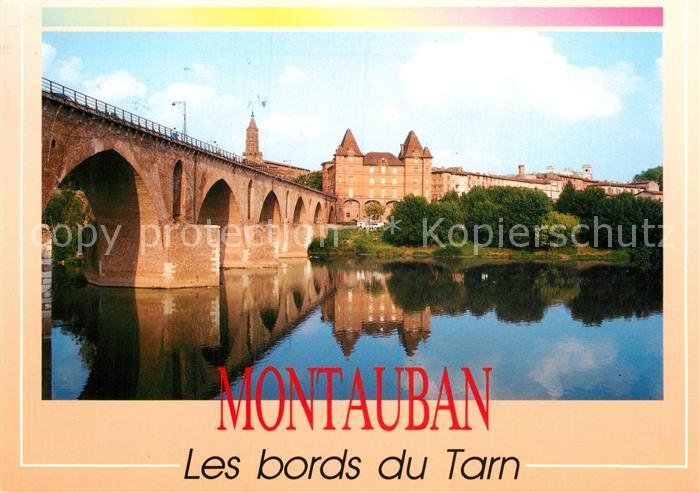 Montauban Tarn-et-Garonne Aux bords du Tarn Pont vieux Musee Ingr