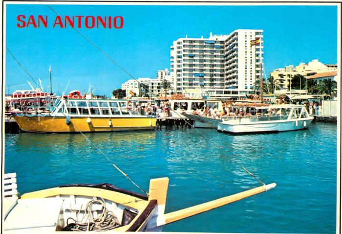 San Antonio Ibiza Embarcadero Hafen Ausflugsboote Hotel