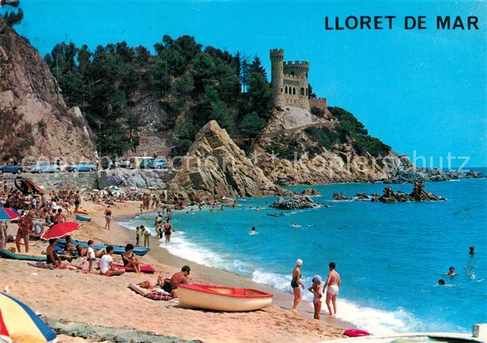 Lloret de Mar Playa Strand Kueste Burg