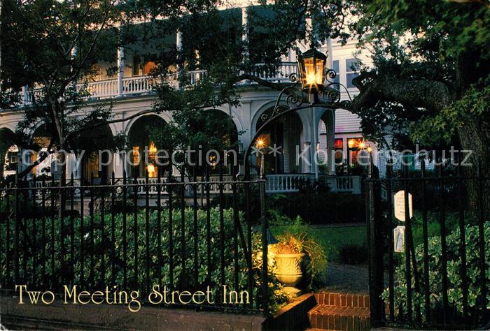 Charleston South Carolina Two Meeting Street Inn in the evening