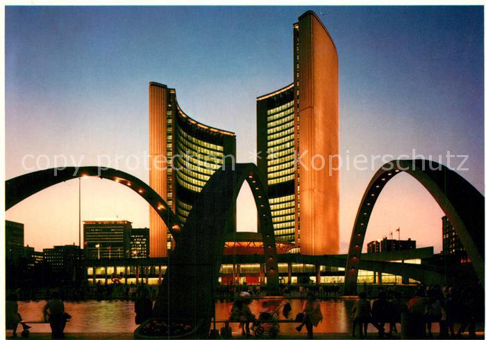 Toronto Canada City Hall at night