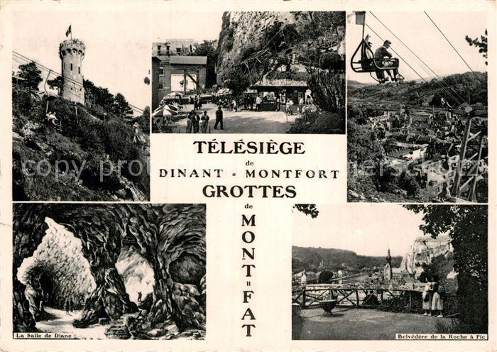Dinant Wallonie Grottes et Tour de Mont Fat Telesiege de Dinant Montfort