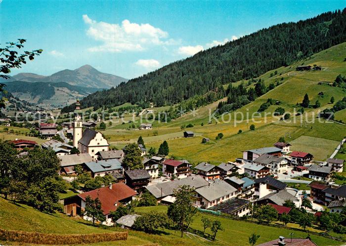 Oberau Wildschoenau Tirol Panorama gegen Hohe Salve