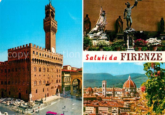 Firenze Florenz Palazzo Vecchio Kathedrale Santa Maria del Fiore Skulpturen