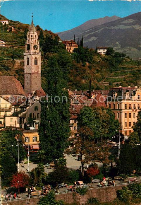 Meran Merano Passeggiata con la Parrocchia Kurpromenade mit Pfarrkirche