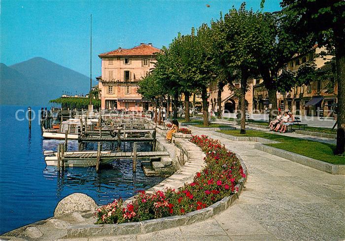 Orta San Giulio Passeggiata al lago Uferpromenade Ortasee