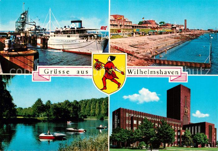 Wilhelmshaven  CITY Hafen Dampfer Rathaus