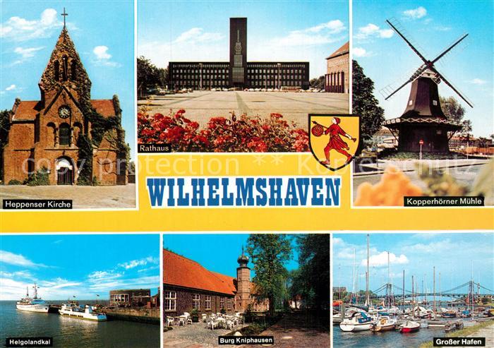 Wilhelmshaven  CITY Kopperhoerner Muehle Grosser Hafen Burg Kniphausen Heppense