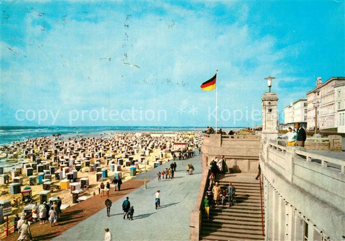 BORKUM Nordseebad Niedersachsen Promenade