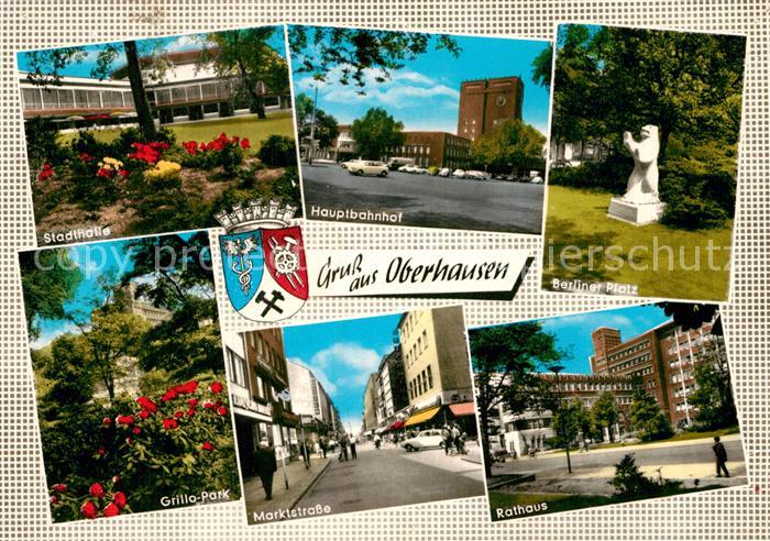 Oberhausen Hauptbahnhof Stadthalle Marktstrasse Rathaus