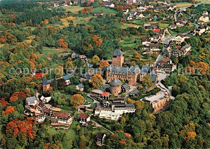 Solingen Schloss Burg Fliegeraufnahme