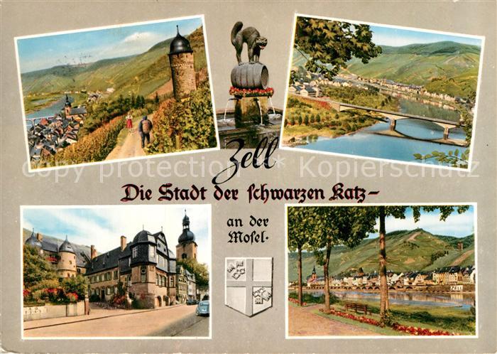 Zell Mosel Teilansichten Bruecke