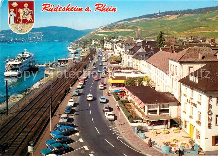 Ruedesheim Rhein Rheinstrasse Dampfer