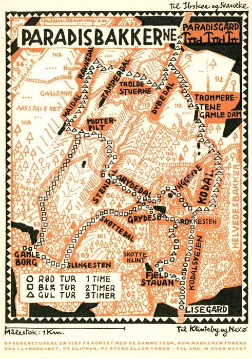 Bornholm Paradisbakkerne Midterpilt Ravnedal Kodal Skotte Klint