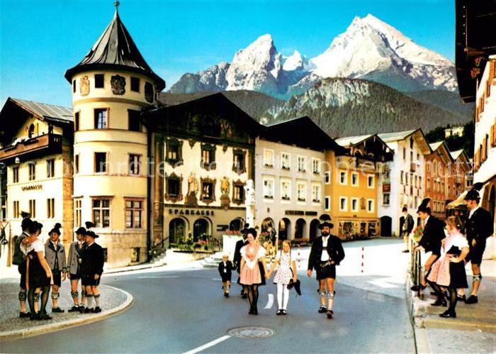Berchtesgaden Marktplatz Watzmann