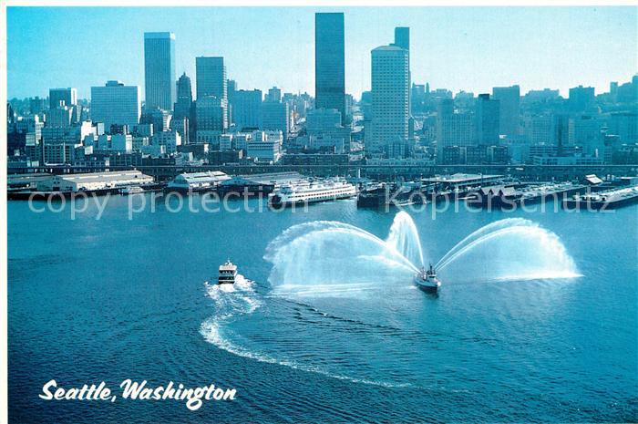 Seattle Fliegeraufnahme Business District Skyline