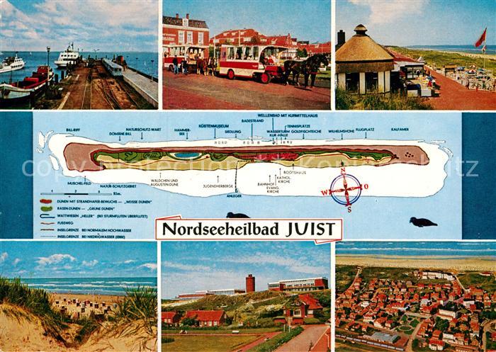 Juist Nordseebad Strand Fliegeraufnahme Anlegestelle