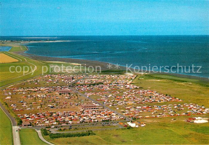 Hooksiel Nordseebad Fliegeraufnahme Campingplatz