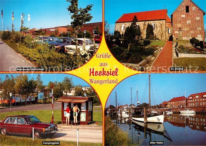 Hooksiel Nordseebad Evangelische Kirche Alter Hafen Campingplatz