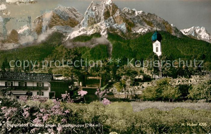 Grainau gegen Zugspitzgruppe