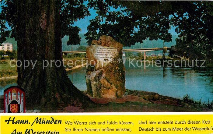 Hann. Muenden Am Weserstein