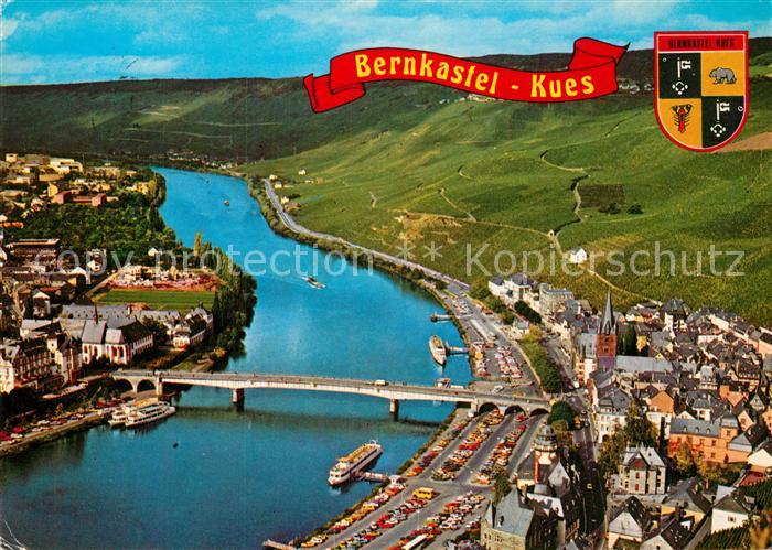 Bernkastel-Kues Fliegeraufnahme Moselpartie mit Doctor Weinberg