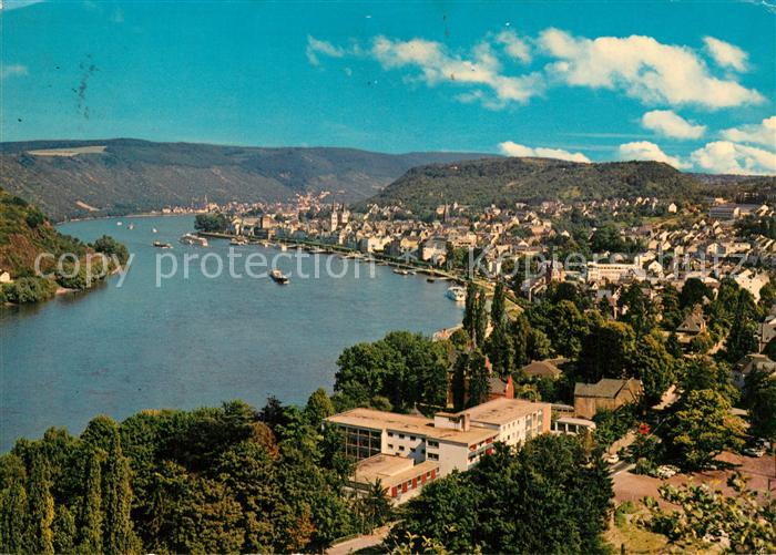 Boppard Rhein Fliegeraufnahme Rheinpartie