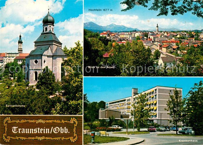 Traunstein Oberbayern Selingenkirche Hochfelln Krankenhaus