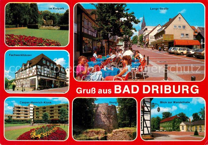 Bad Driburg Kurpark Lange Strasse Wandelhalle Caspar-Heinrich-Klinik Kurpark