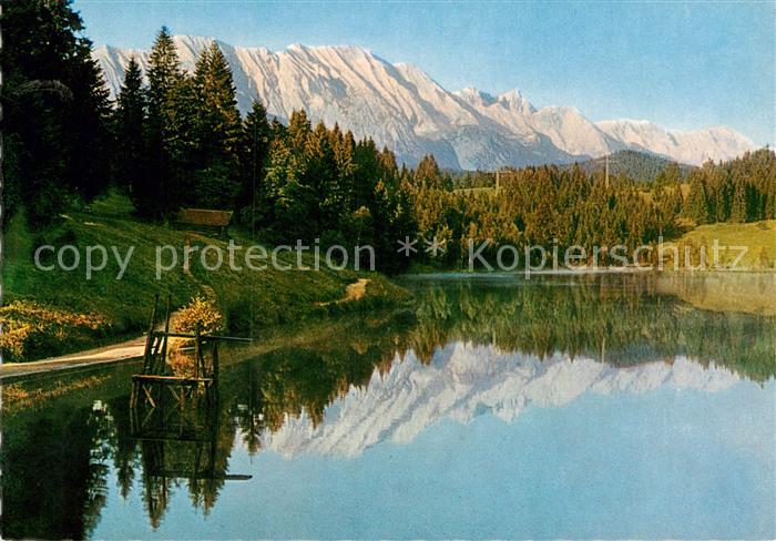 Kruen Grubsee mit Wettersteingebirge