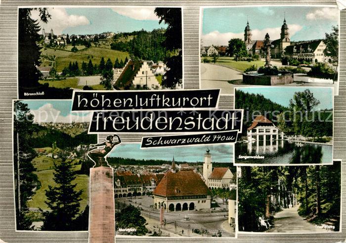 FREUDENSTADT BW Baerenschloss Marktplatz Langenwaldsee