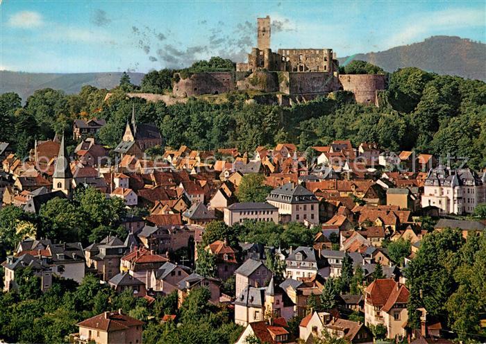 Koenigstein Taunus Fliegeraufnahme mit Burg