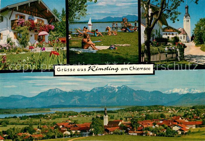 Rimsting Chiemsee Badestelle Kirchenpartie