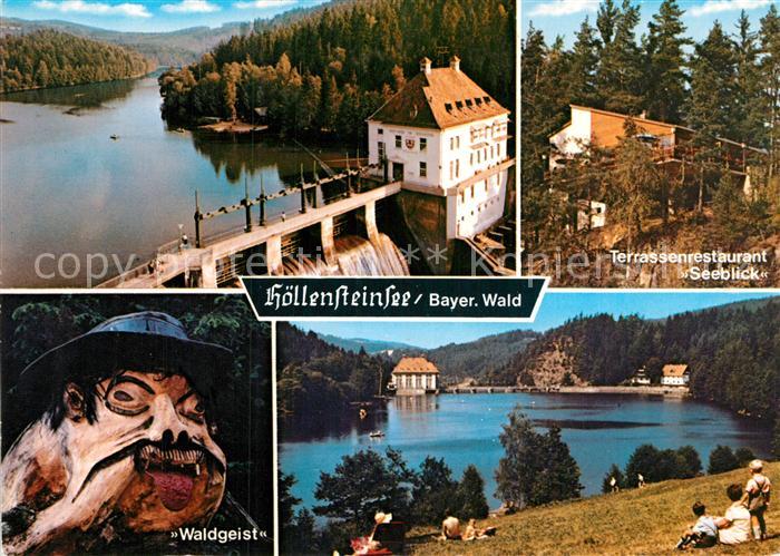 Hoellensteinsee Stausee Terrassenrestaurant Seeblick Waldgeist